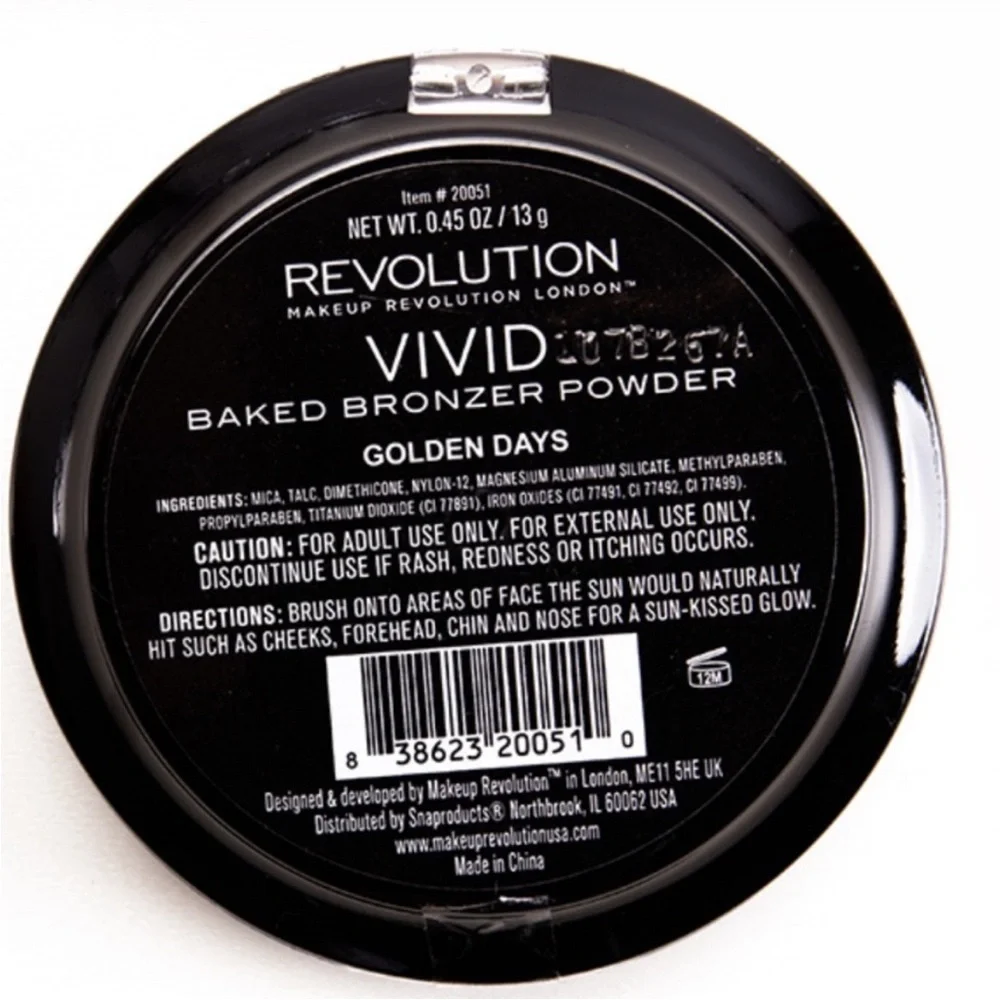 Makeup Revolution Brown Bronzer for a Sun-Kissed Glow
